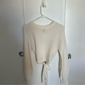 H&M White Knit Sweater